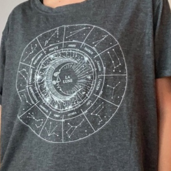 NWOT Stars Above Astrological Gray Tee - Size xxl - Picture 2 of 7